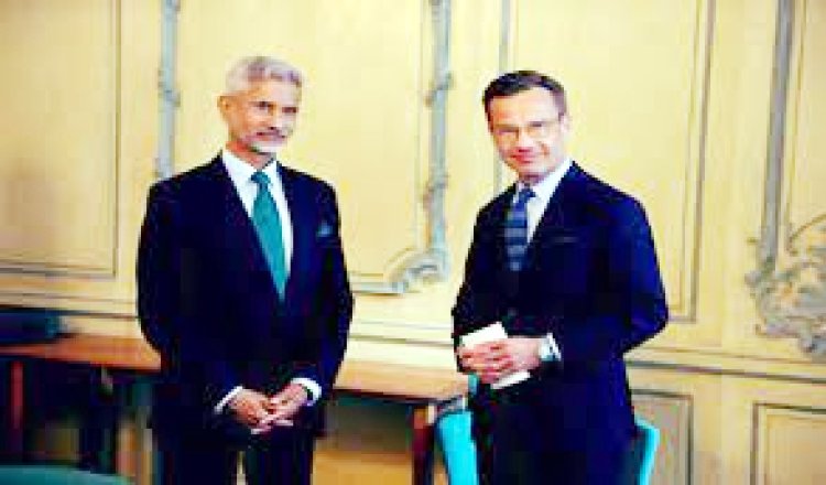 जयशंकर ने स्वीडिश प्रधानमंत्री, एनएसए से की स्टॉकहोम में मुलाकात