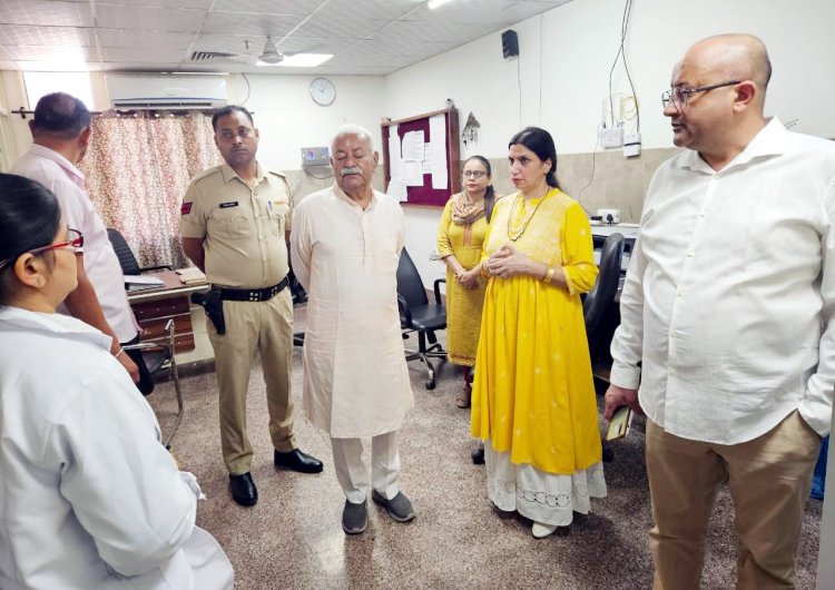 विधायक ने सिविल हॉस्पिटल यमुनानगर का किया औचक निरीक्षण