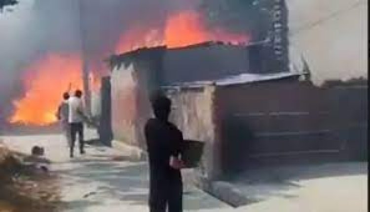 कुशीनगर में आग लगने से परिवार के छह सदस्यों मौत