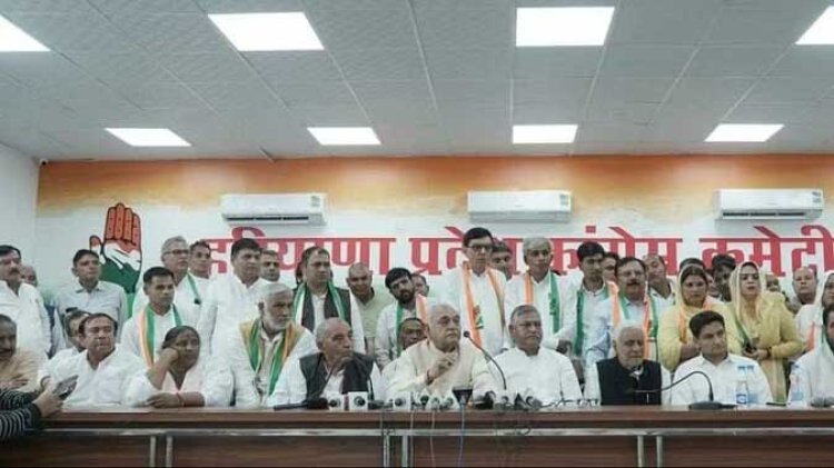 भाजपा, जजपा, इनेलो नेता कांग्रेस में शामिल