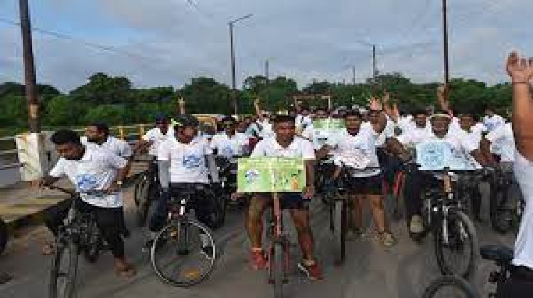 स्वच्छता पखवाड़े के अन्तर्गत साइकिल रैली का आयोजन