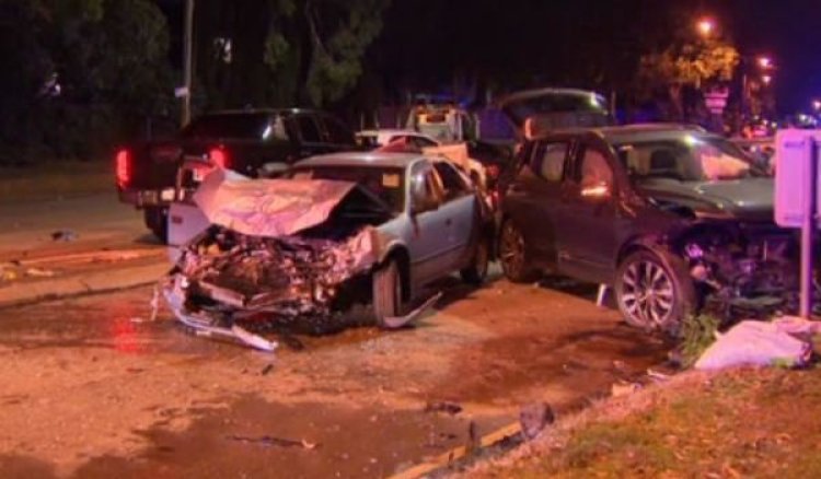सिडनी में छह कारों की टक्कर में पांच लोग घायल