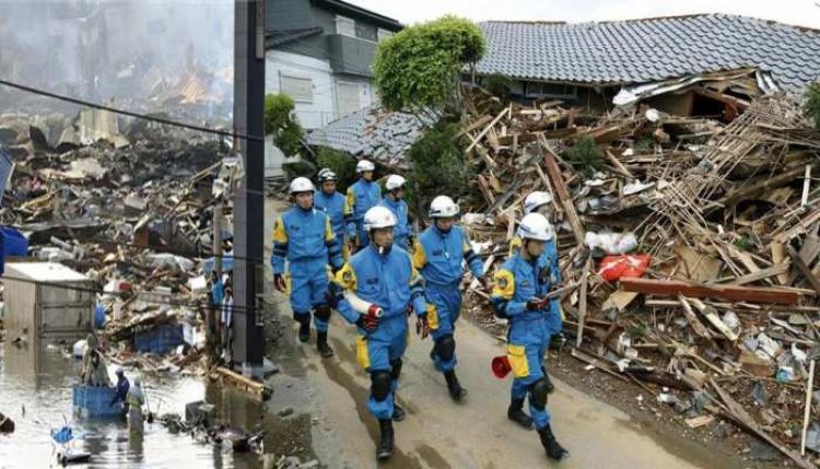 जापान में भूकंप के झटके