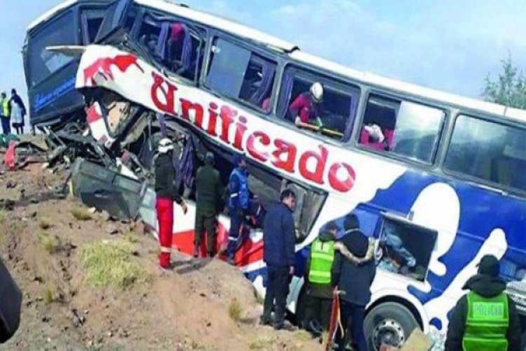 बोलीविया बस दुर्घटना में मरने वालों की संख्या बढक़र 20 हुयी