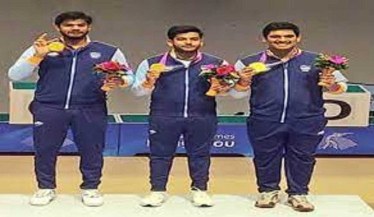 भारतीय निशानेबाजी टीम ने जीता पहला स्वर्ण पदक