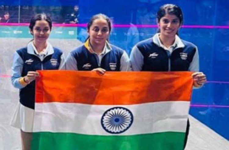 एशियाई खेलों में भारतीय महिला स्क्वैश टीम ने कांस्य पदक जीता