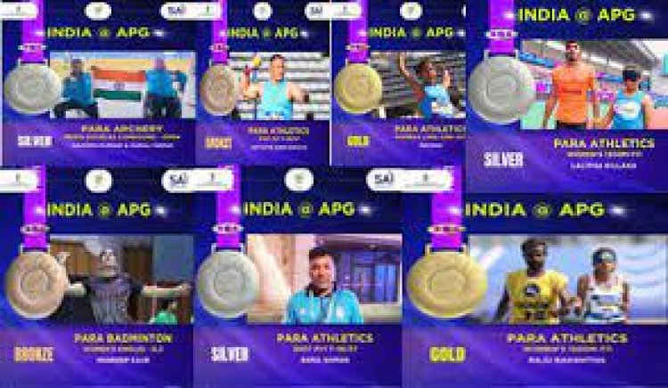भारत ने आज छह स्वर्ण सहित 12 पदक जीते