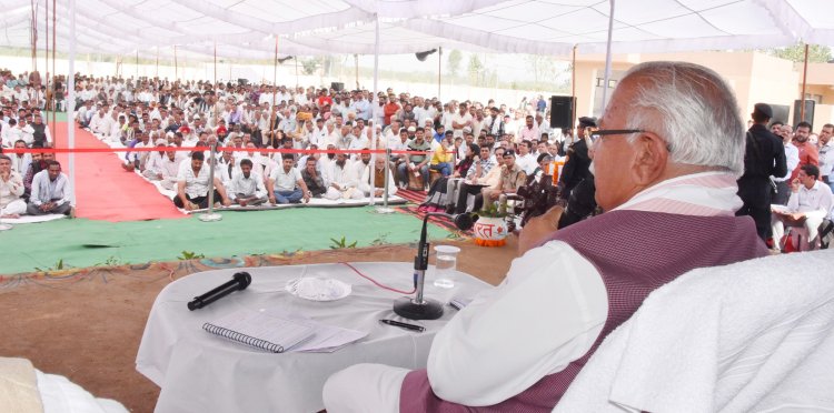 मुख्यमंत्री ने यमुनानगर के प्रताप नगर में किया जनसंवाद कार्यक्रम