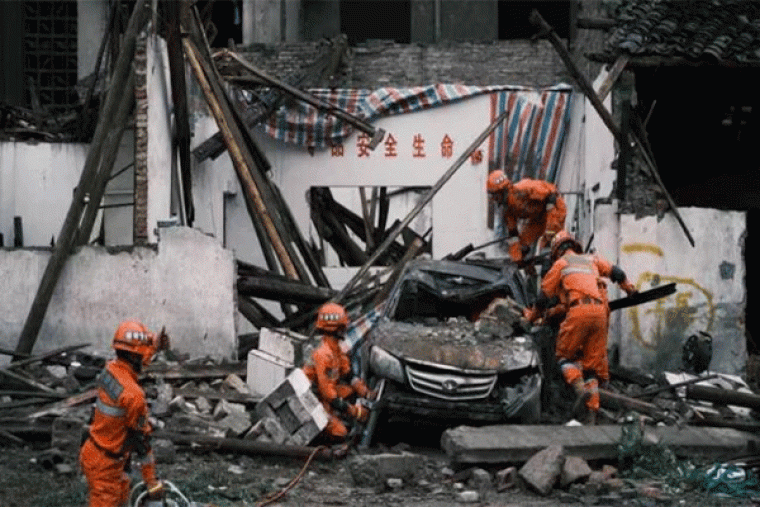चीन में भूकंप से 113 की मौत, 782 घायल