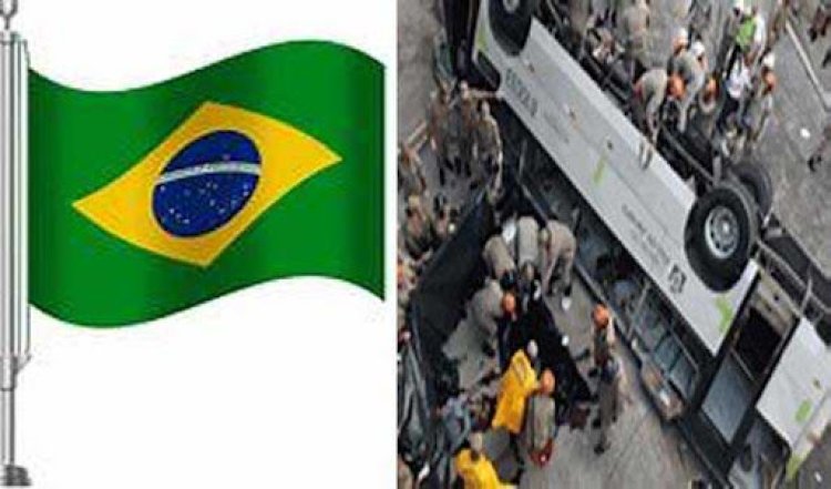 ब्राज़ील में बस पलटने से चार लोगों की मौत