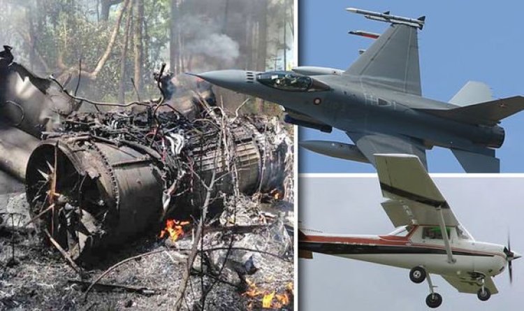 सिंगापुर का एफ-16 लड़ाकू विमान एयर बेस पर हुआ दुर्घटनाग्रस्त